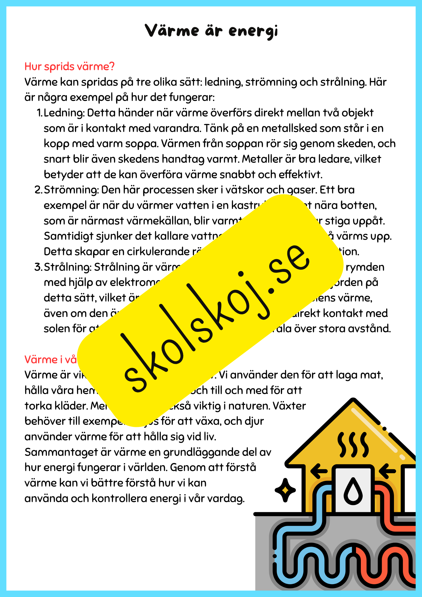 Energi en grundläggande kraft i vår värld - Årskrus 4 - 6