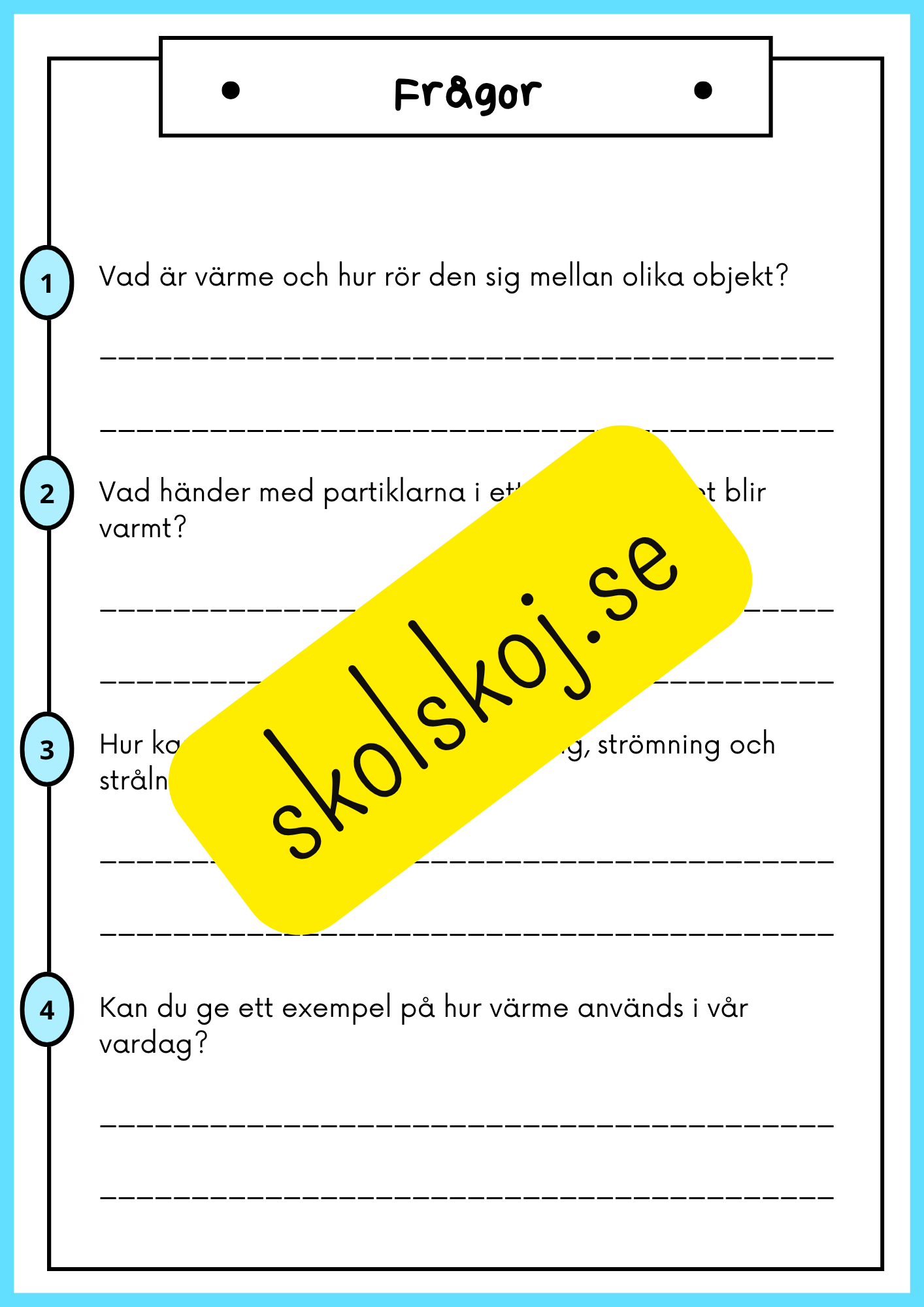Energi en grundläggande kraft i vår värld - Årskrus 4 - 6