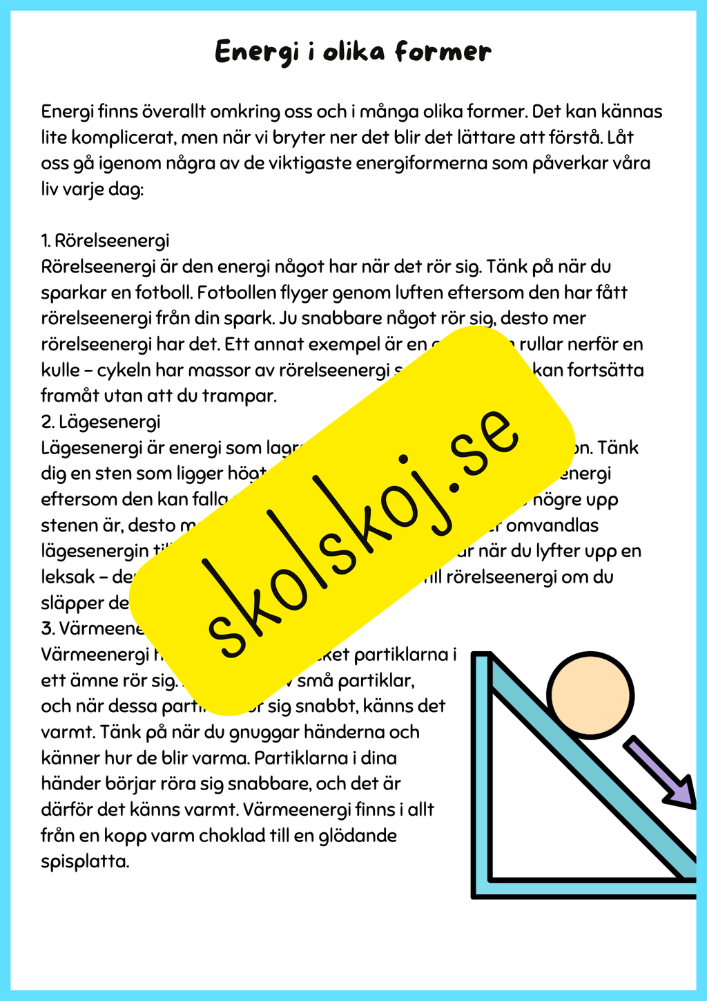 Energi en grundläggande kraft i vår värld - Årskrus 4 - 6