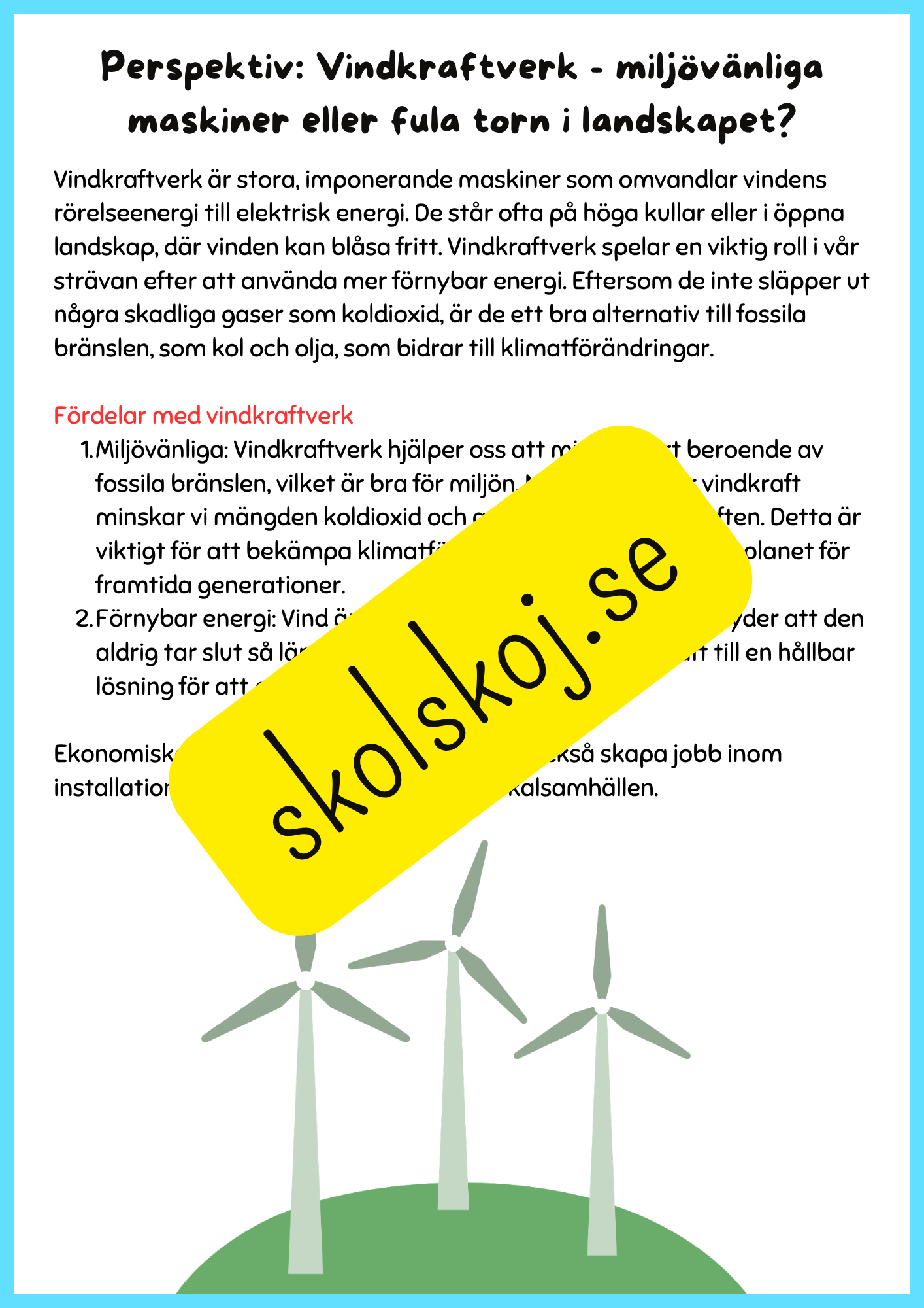 Energi en grundläggande kraft i vår värld - Årskrus 4 - 6