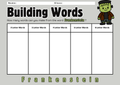Engelska - Frankenstein building words