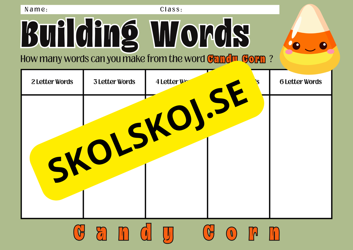 Engelska - Frankenstein building words