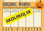 Engelska - Frankenstein building words
