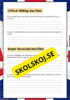 English - Läsförståelse - The circus