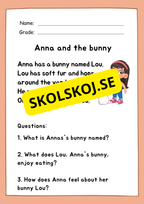 English reading comprehension - Easy