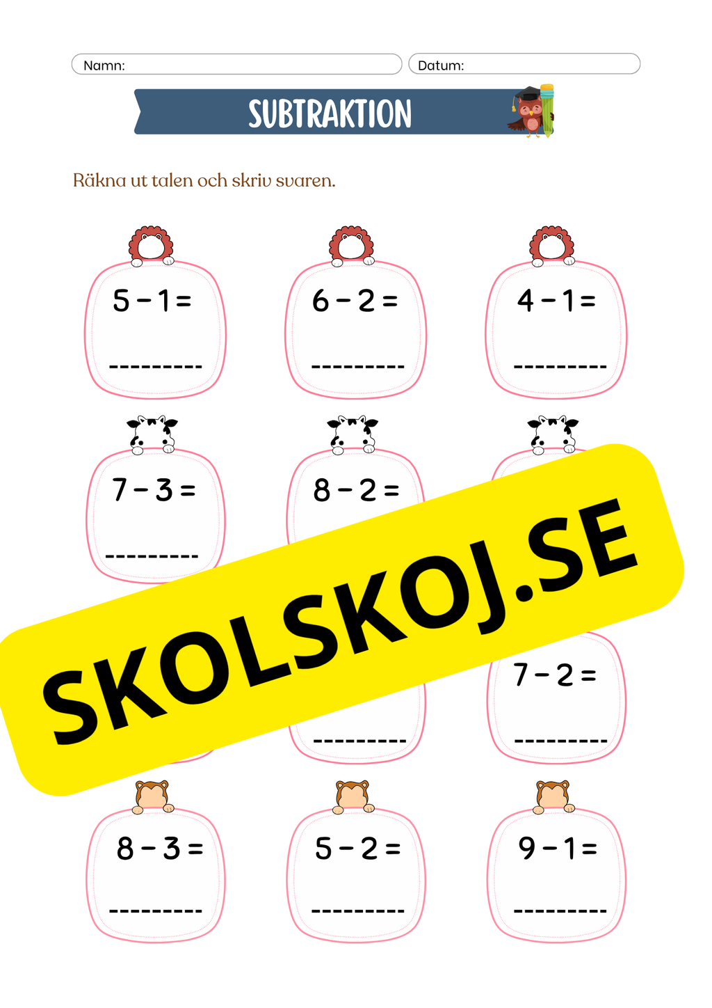 Enkel addition och subtraktion