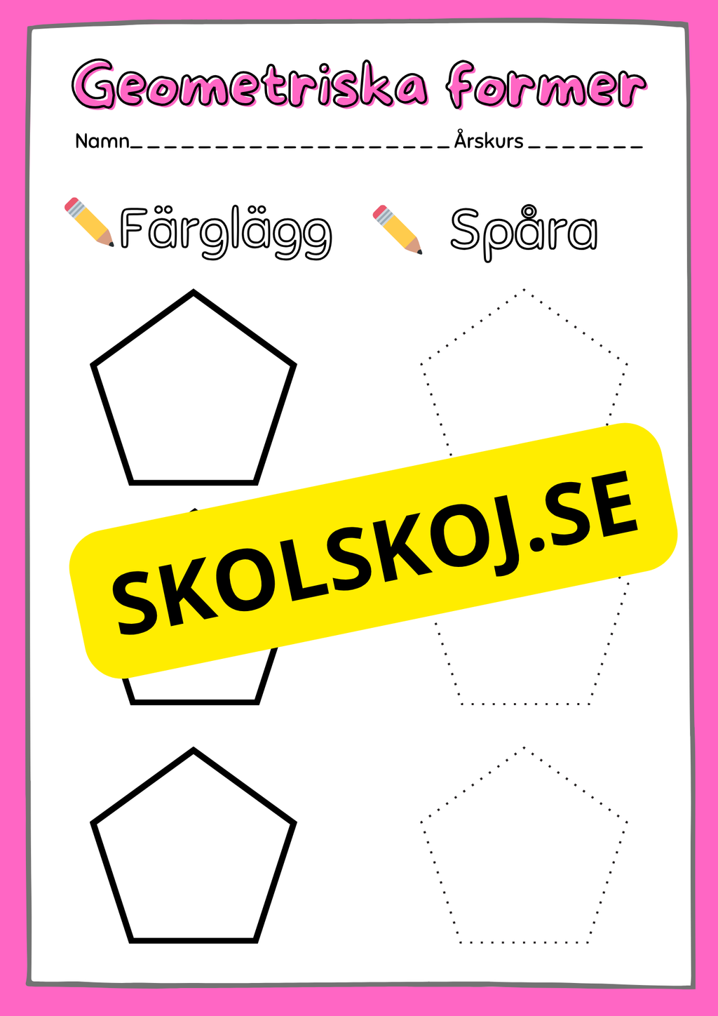 Enkel geometri – Stort paket
