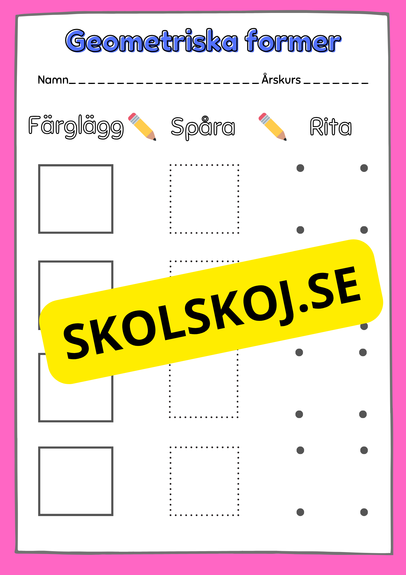 Enkel geometri – Stort paket