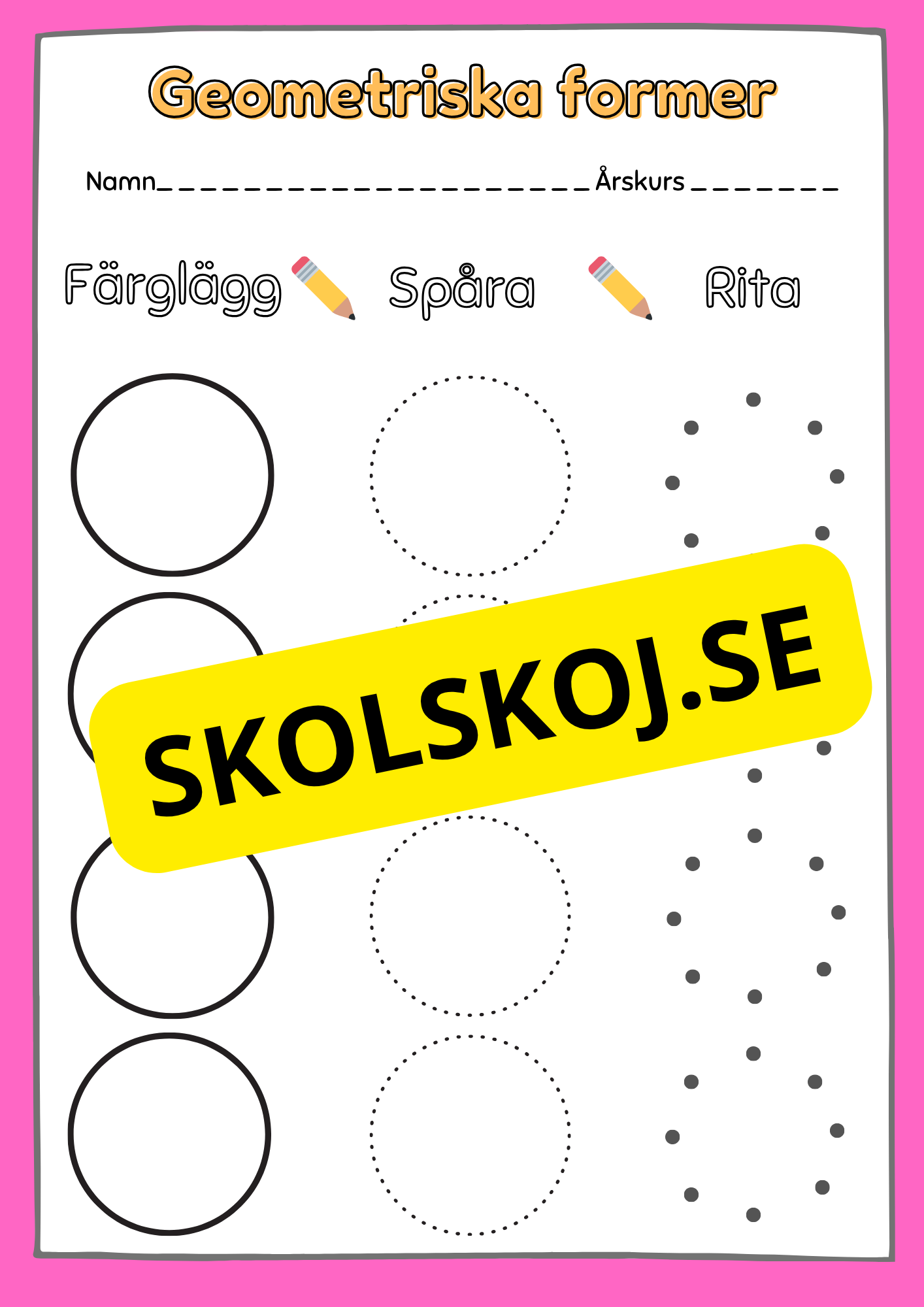 Enkel geometri – Stort paket
