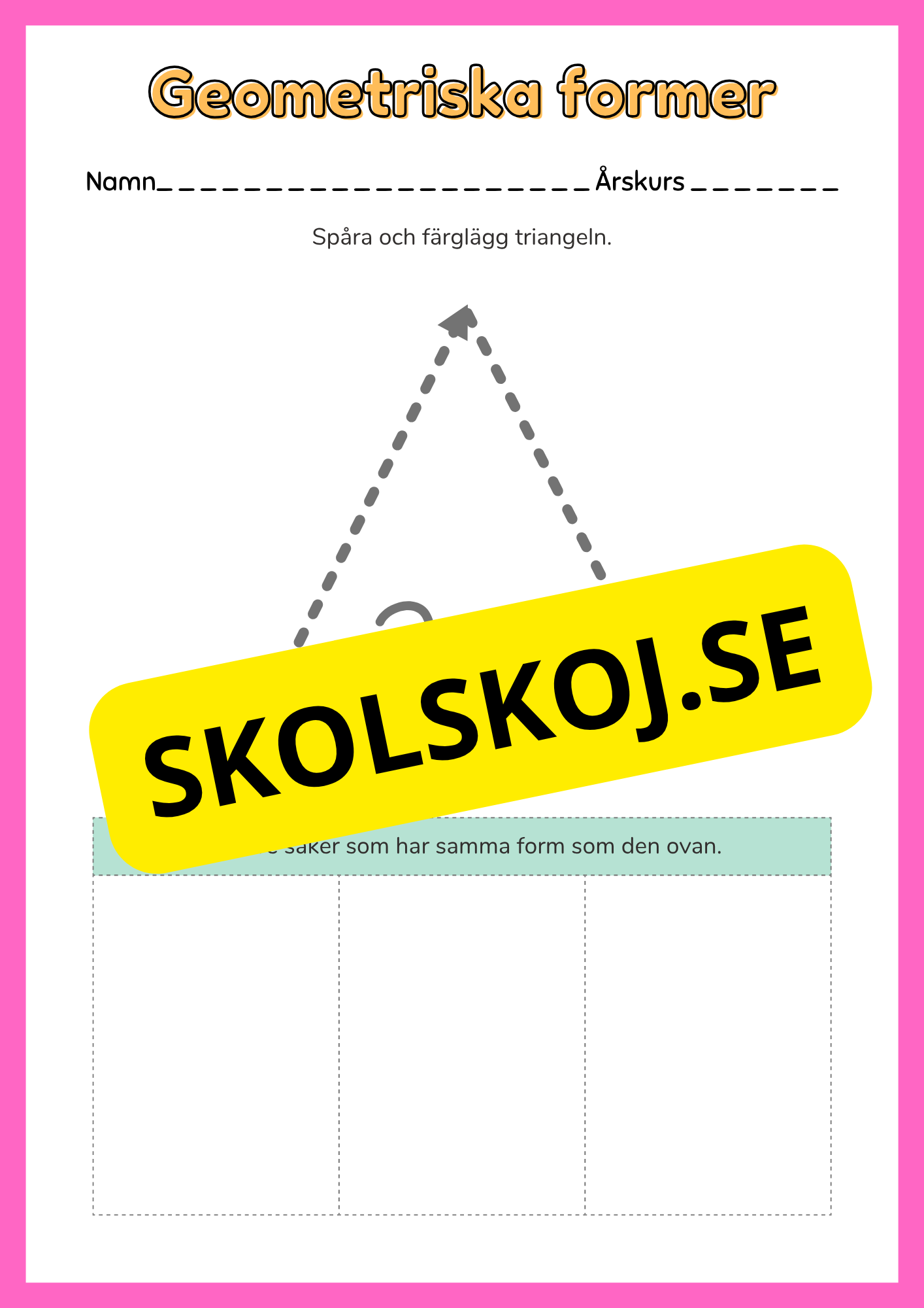 Enkel geometri – Stort paket