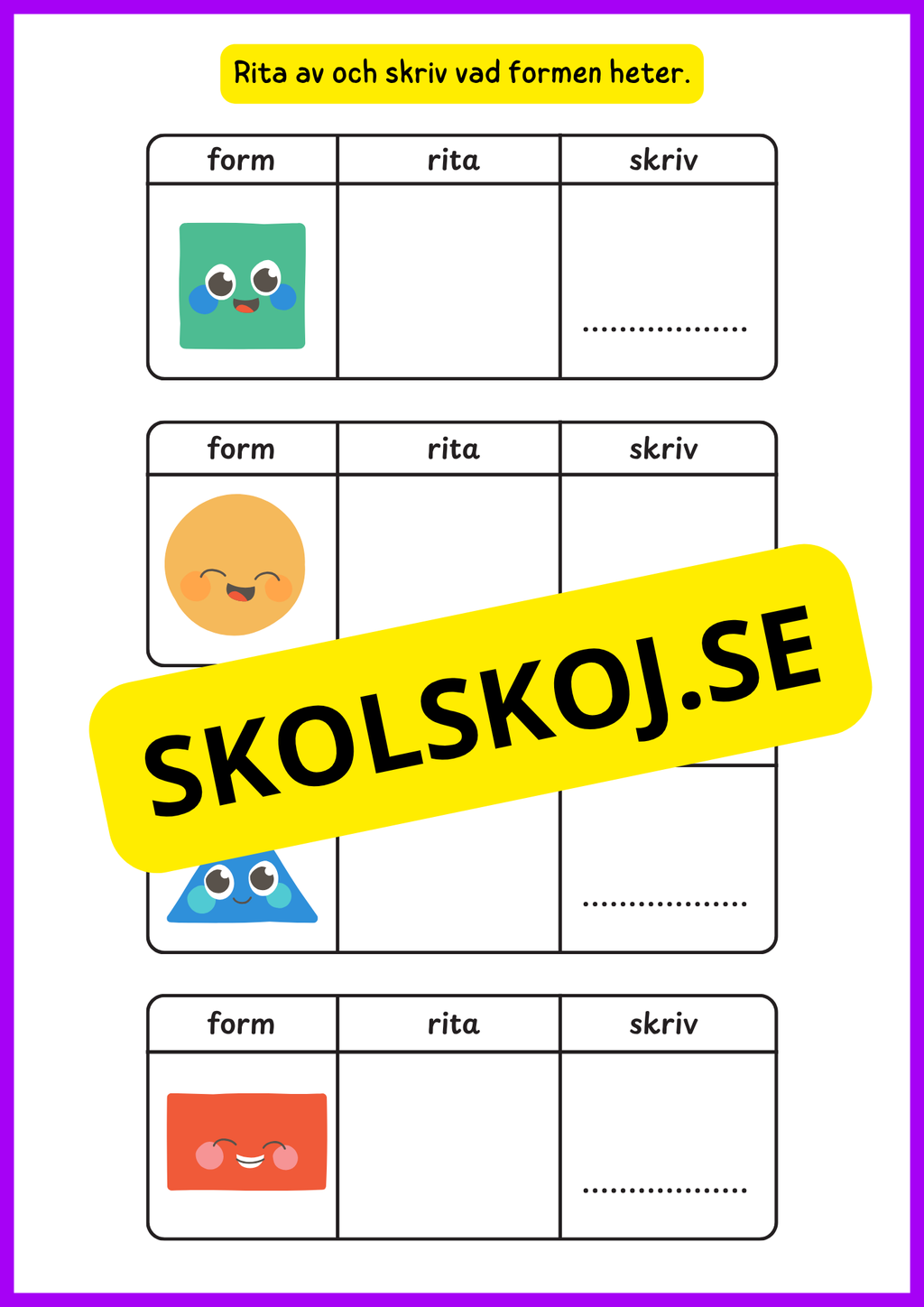 Enkel geometri – Stort paket