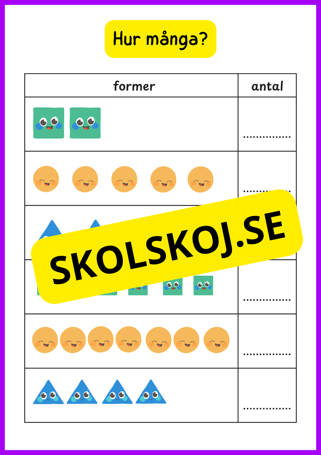 Enkel geometri – Stort paket