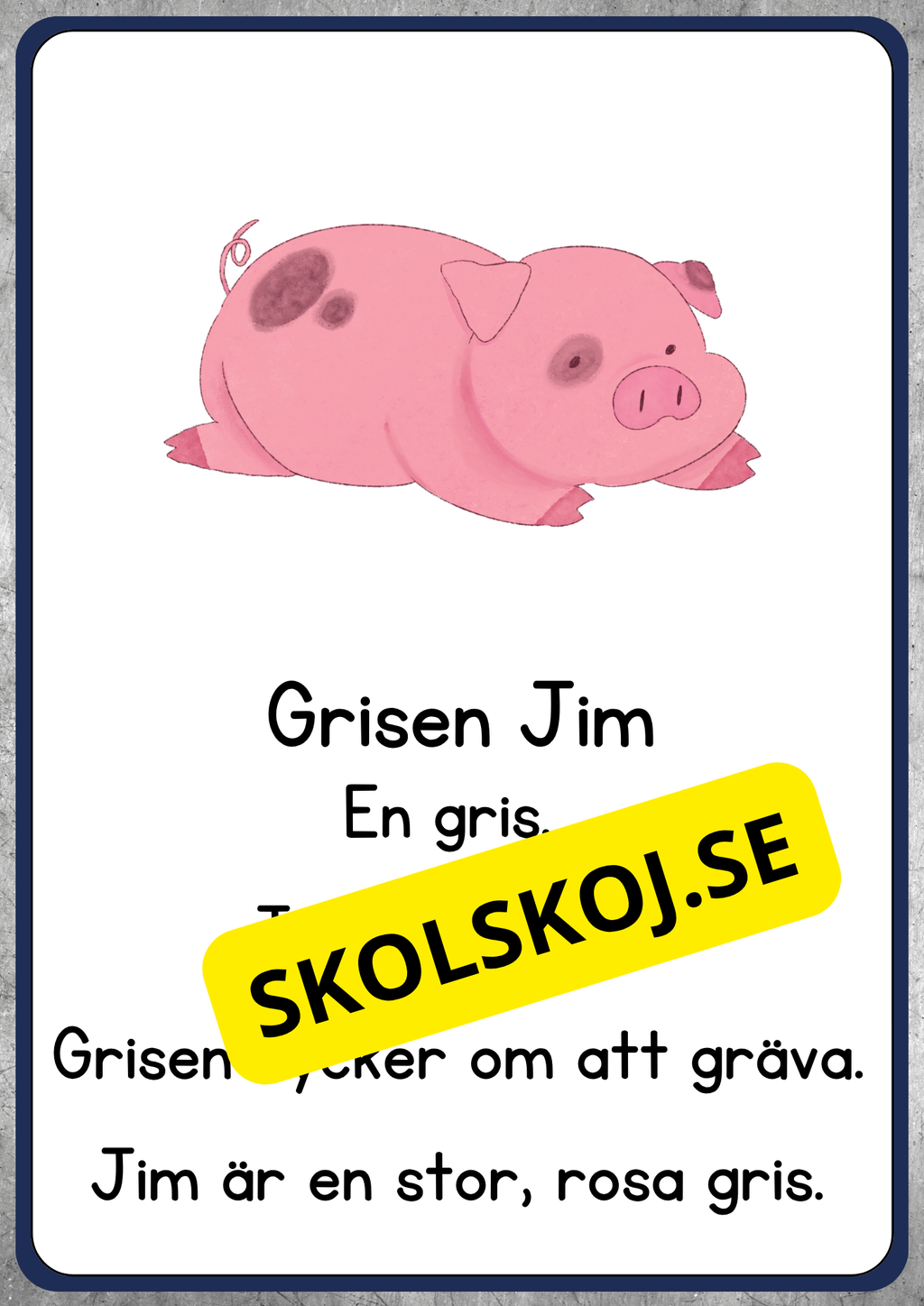 Enkel läsförståelse - Årskurs 1 - 2