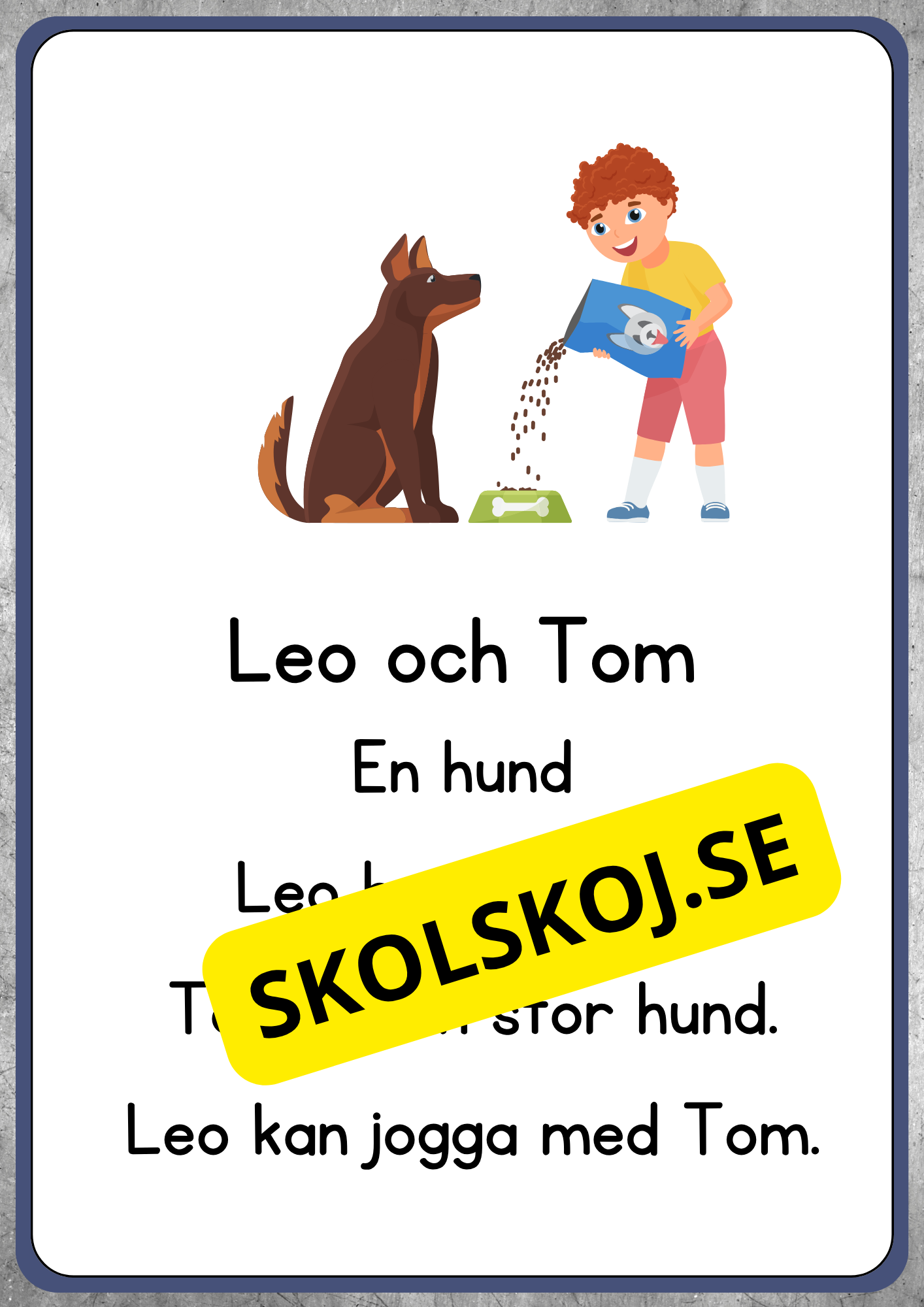 Enkel läsförståelse - Årskurs 1 - 2