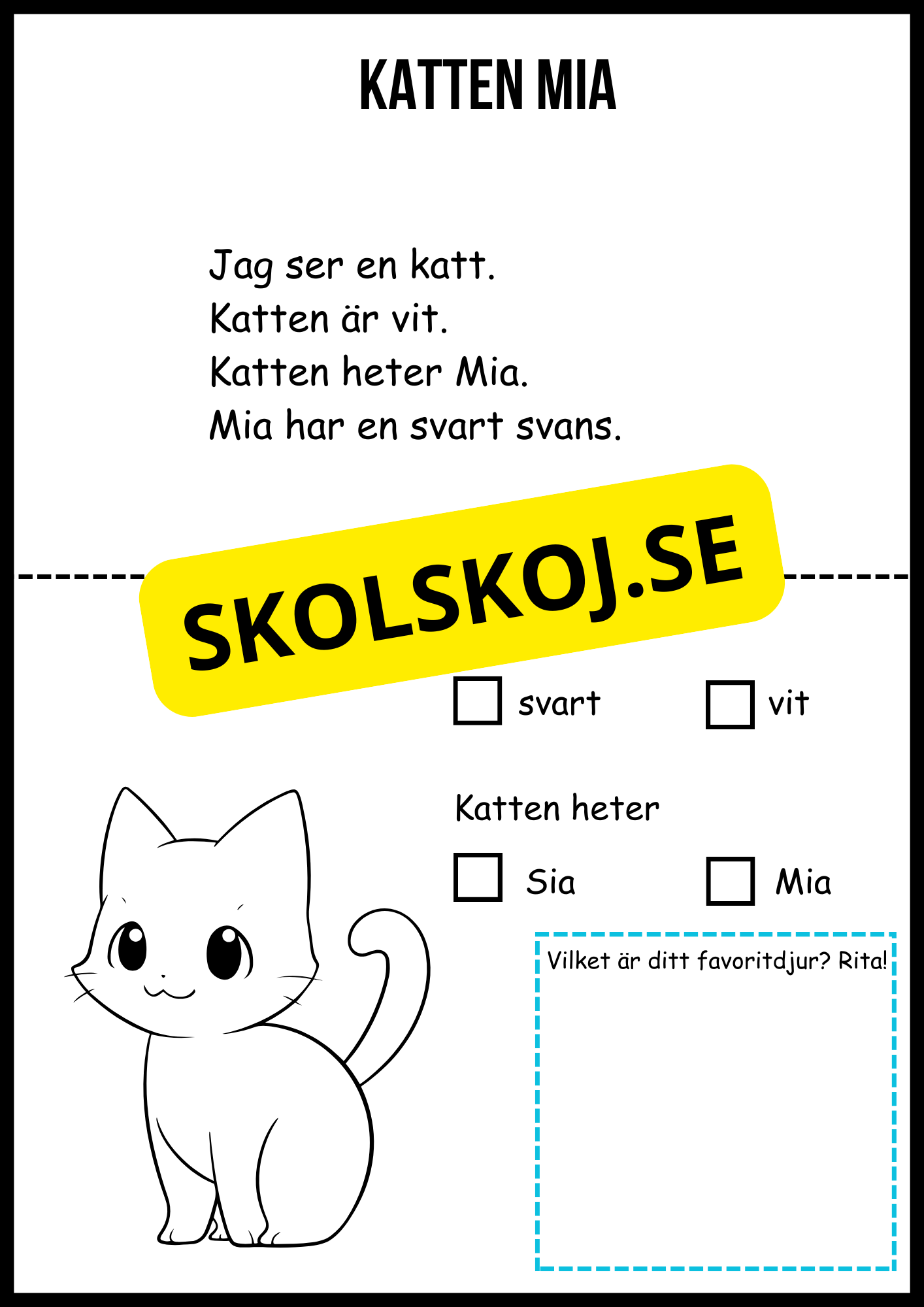 Enkel läsförståelse del 5