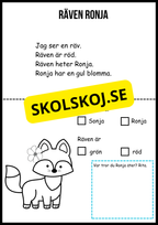 Enkel läsförståelse del 5