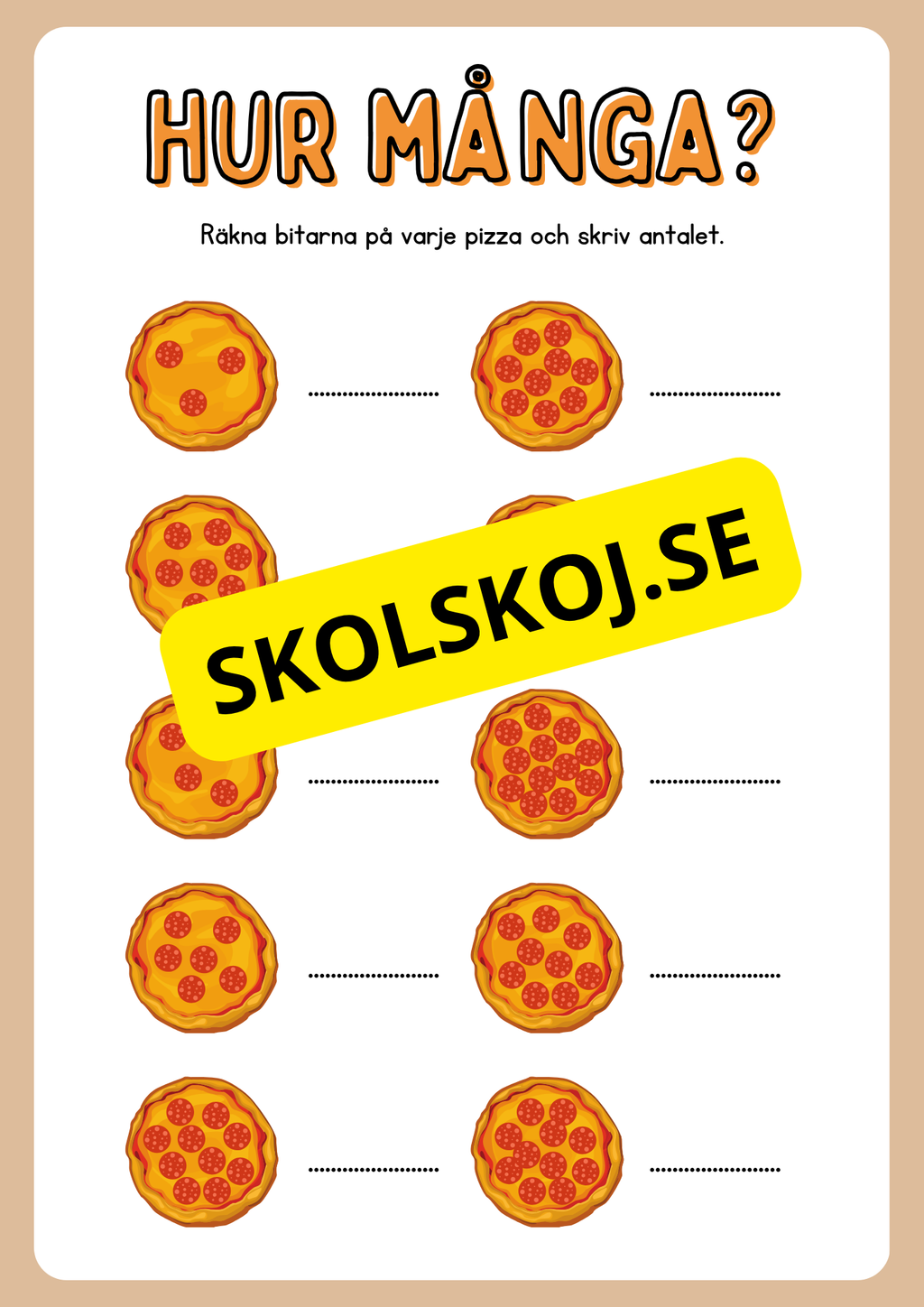 Enkel matematik - Blandade uppgifter - Häfte