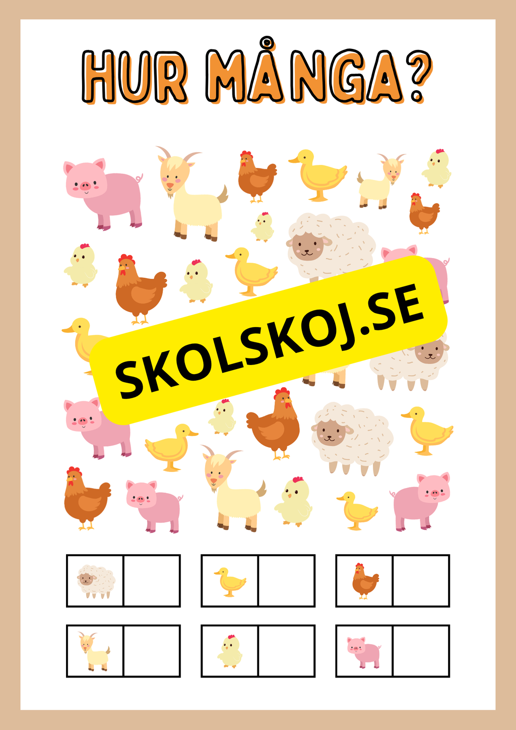Enkel matematik - Blandade uppgifter - Häfte