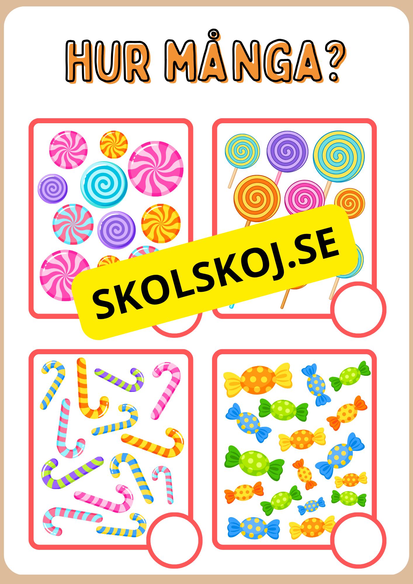 Enkel matematik - Blandade uppgifter - Häfte