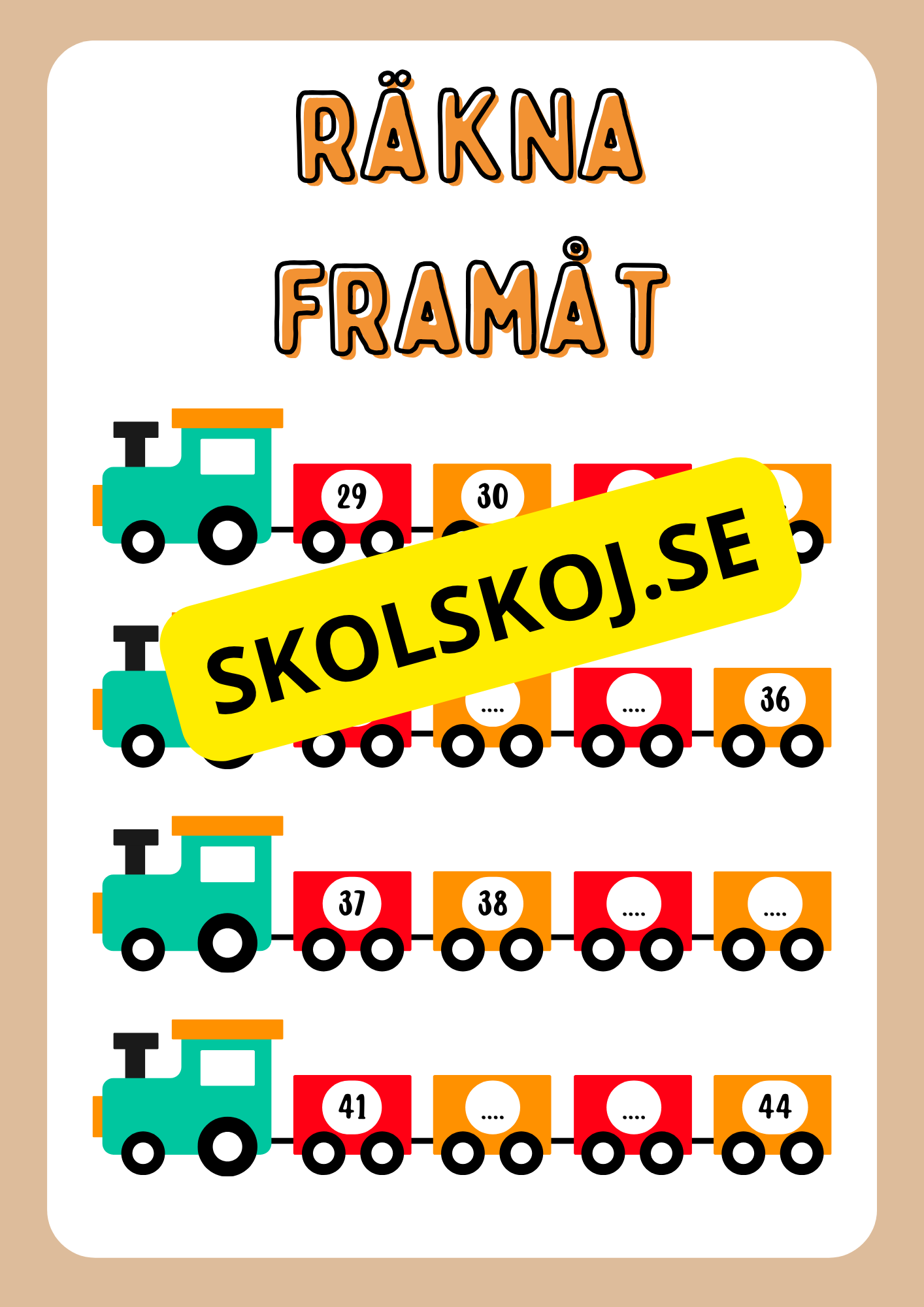 Enkel matematik - Blandade uppgifter - Häfte