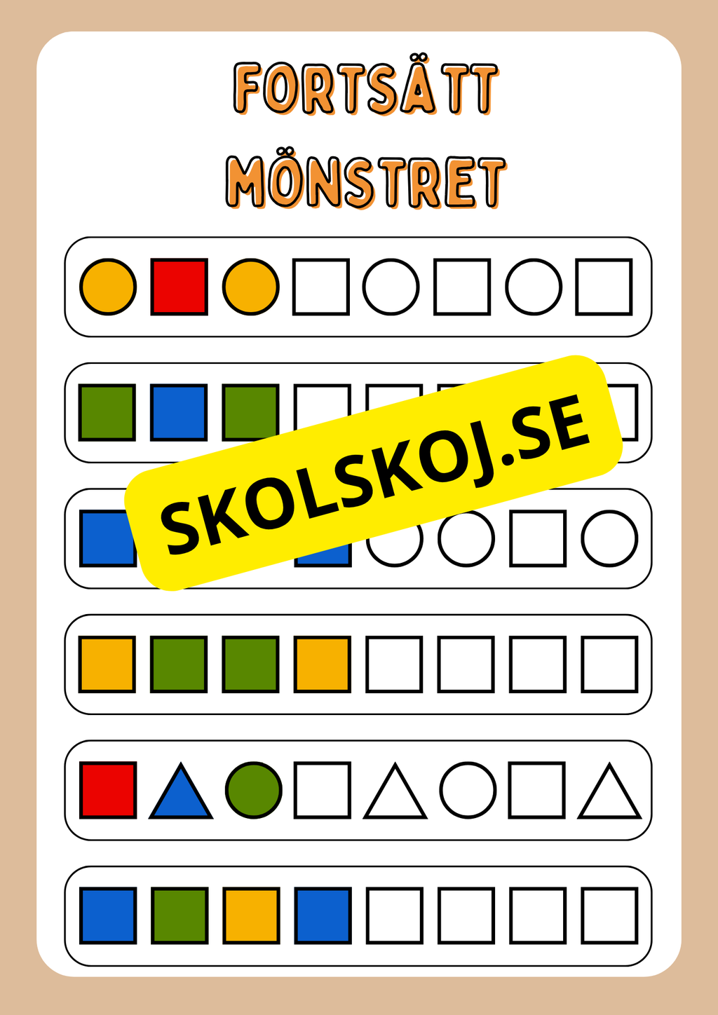 Enkel matematik - Blandade uppgifter - Häfte