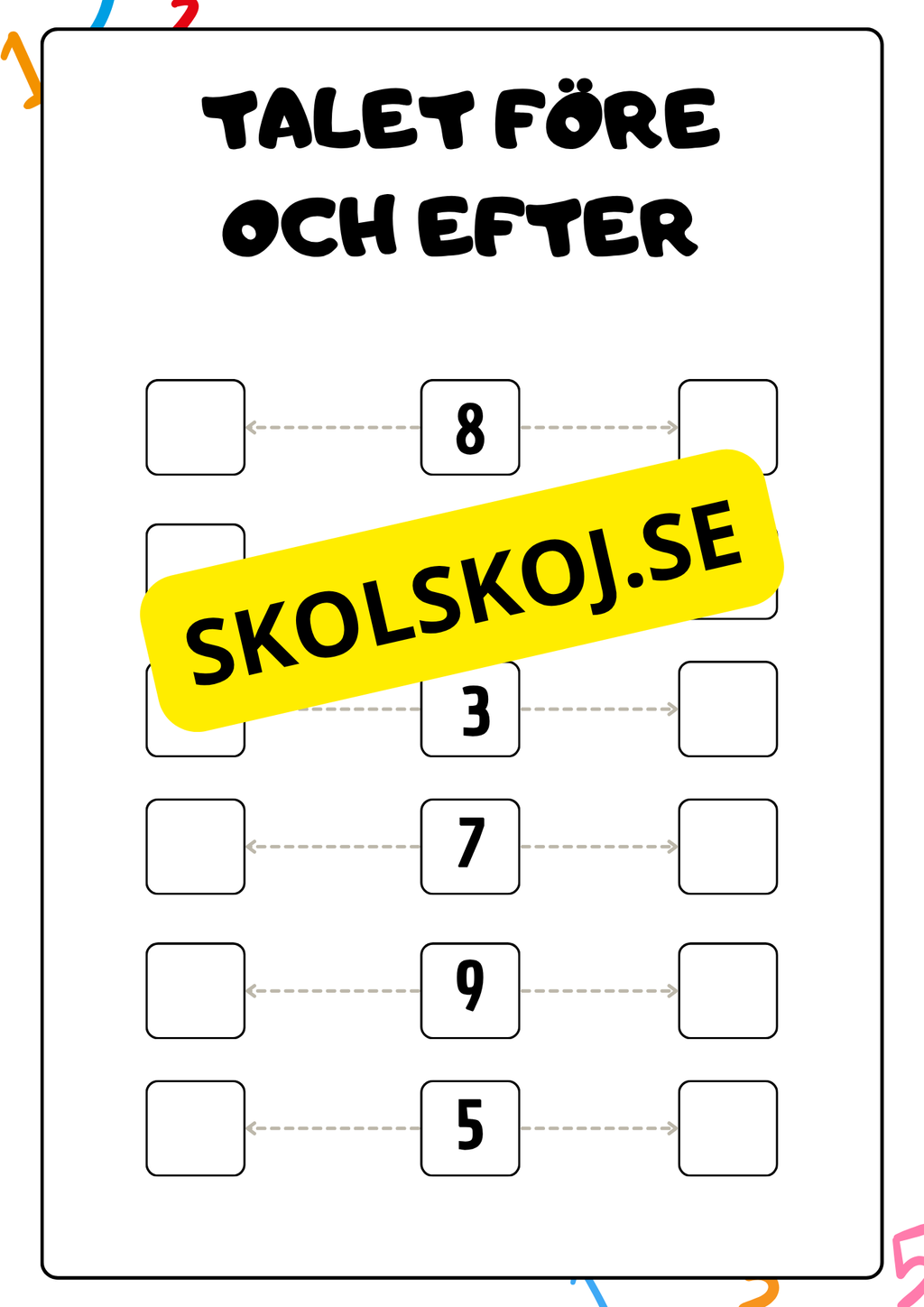 Enkel matematik - Blandade uppgifter