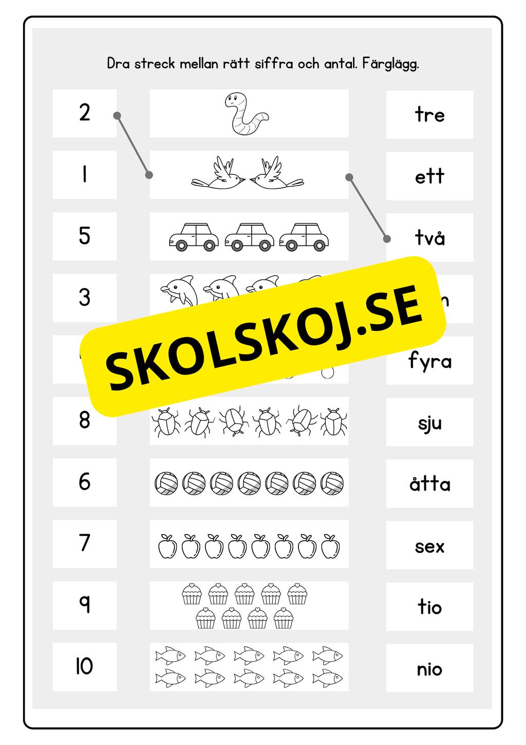 Enkel matematik - Blandade uppgifter