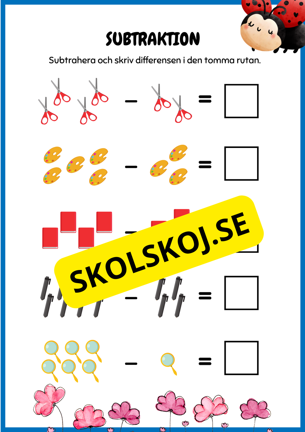 Enkel subtraktion 0 - 10