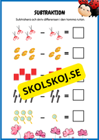 Enkel subtraktion 0 - 10