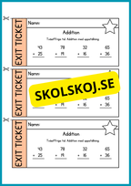 Exit ticket - Årskurs 4 - 5