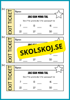 Exit ticket - Årskurs 4 - 5