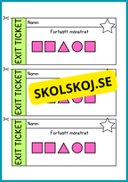 Exit ticket - Årskurs 4 - 5