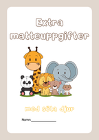 Extra matteuppgifter med söta djur - Förskoleklass - Årskurs 2