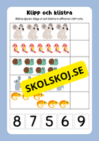 Extra matteuppgifter med söta djur - Förskoleklass - Årskurs 2