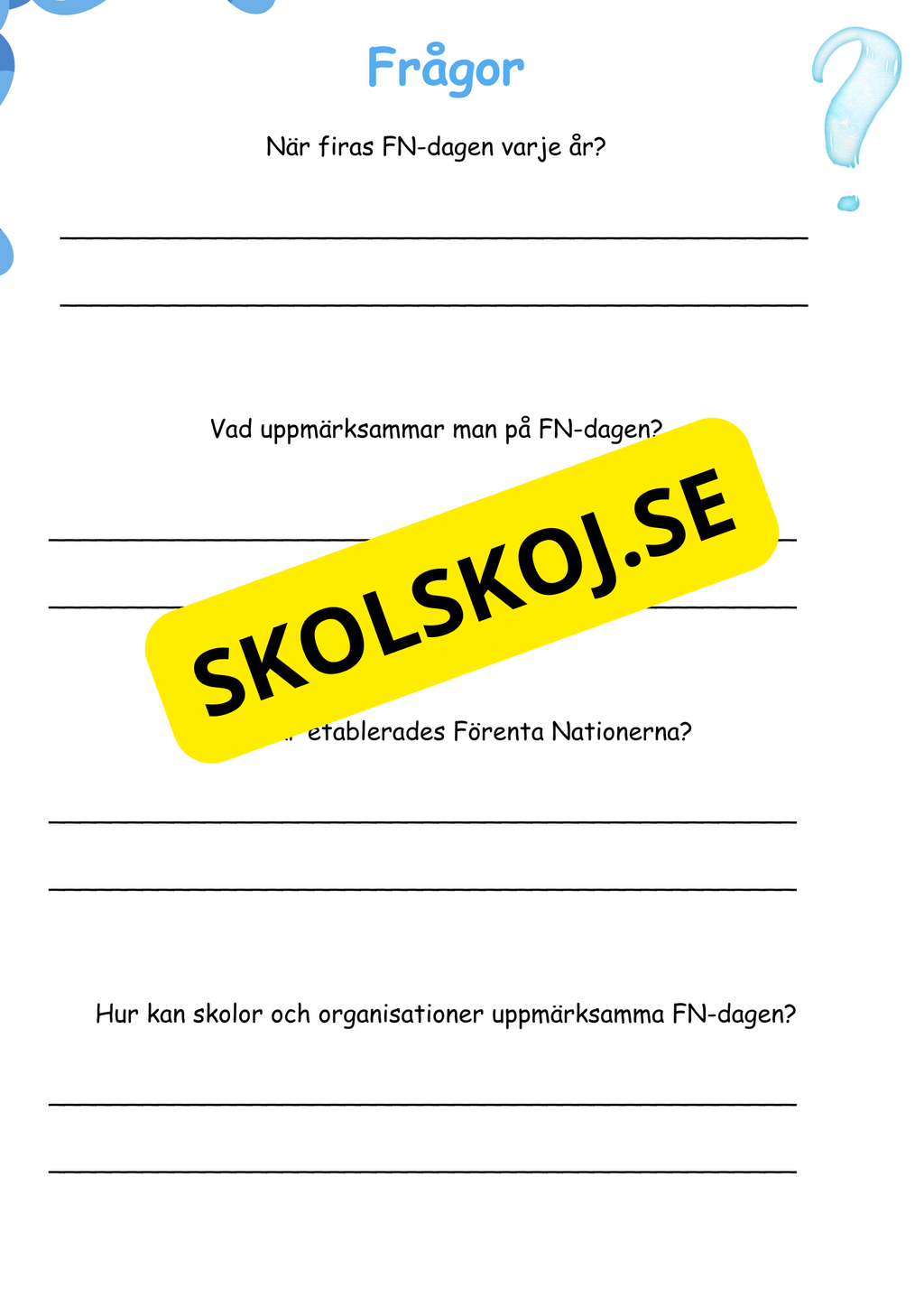 FN-dagen - Häfte och lite till