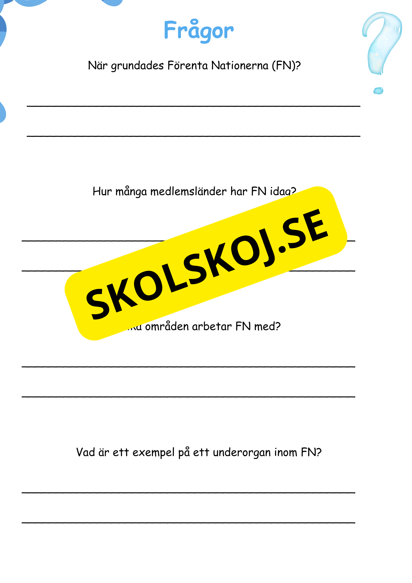 FN-dagen - Häfte och lite till