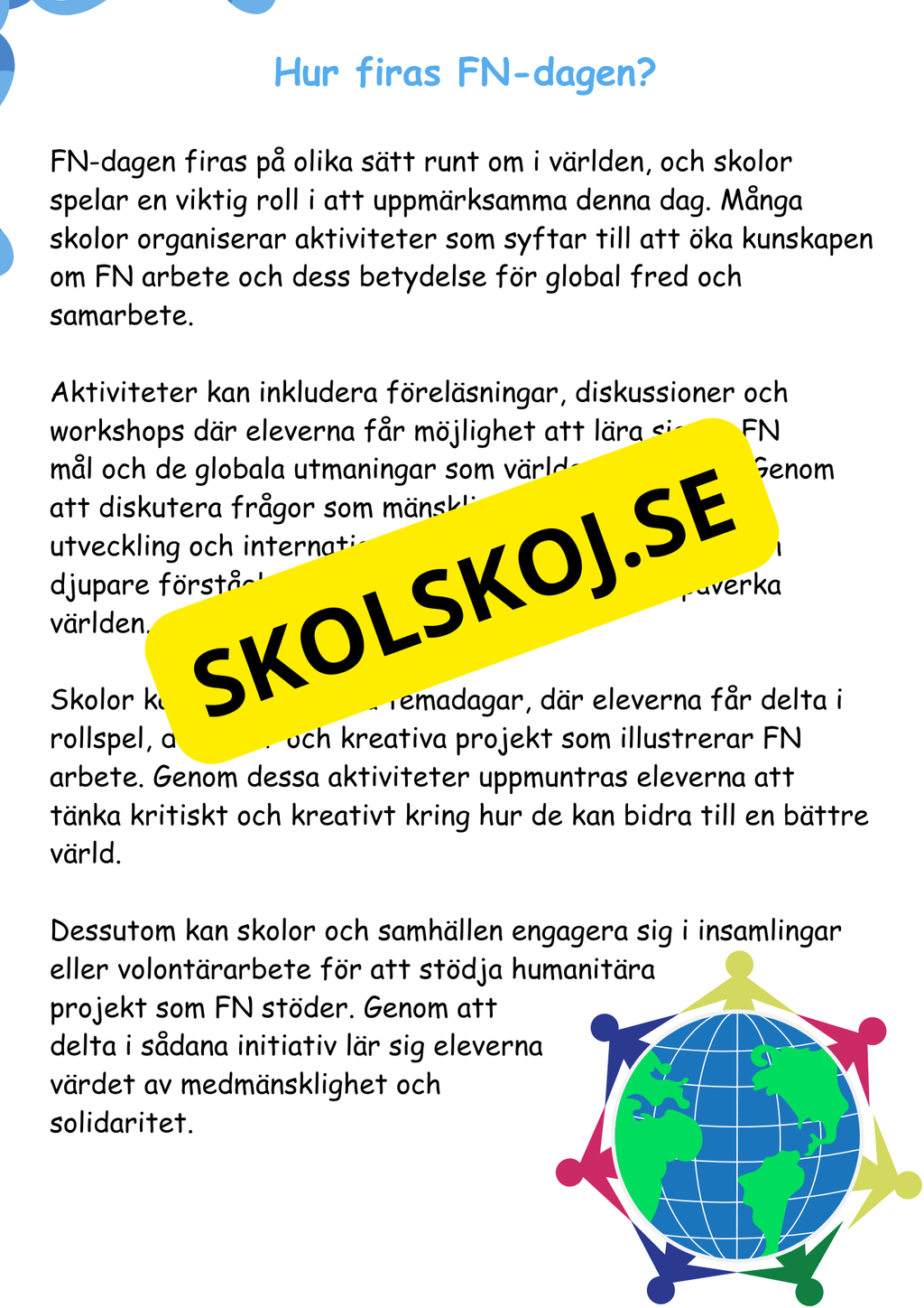 FN-dagen - Häfte och lite till