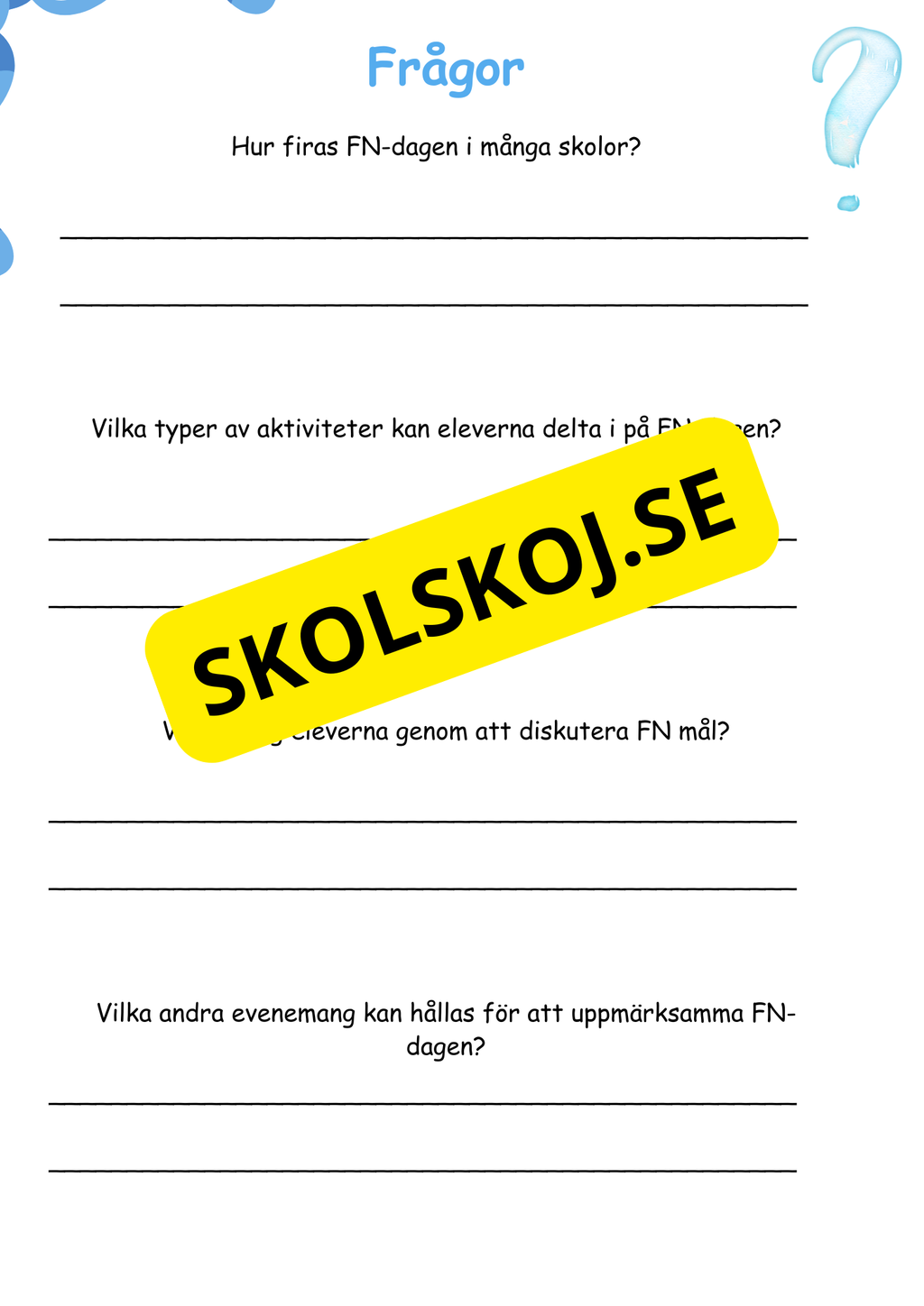FN-dagen - Häfte och lite till