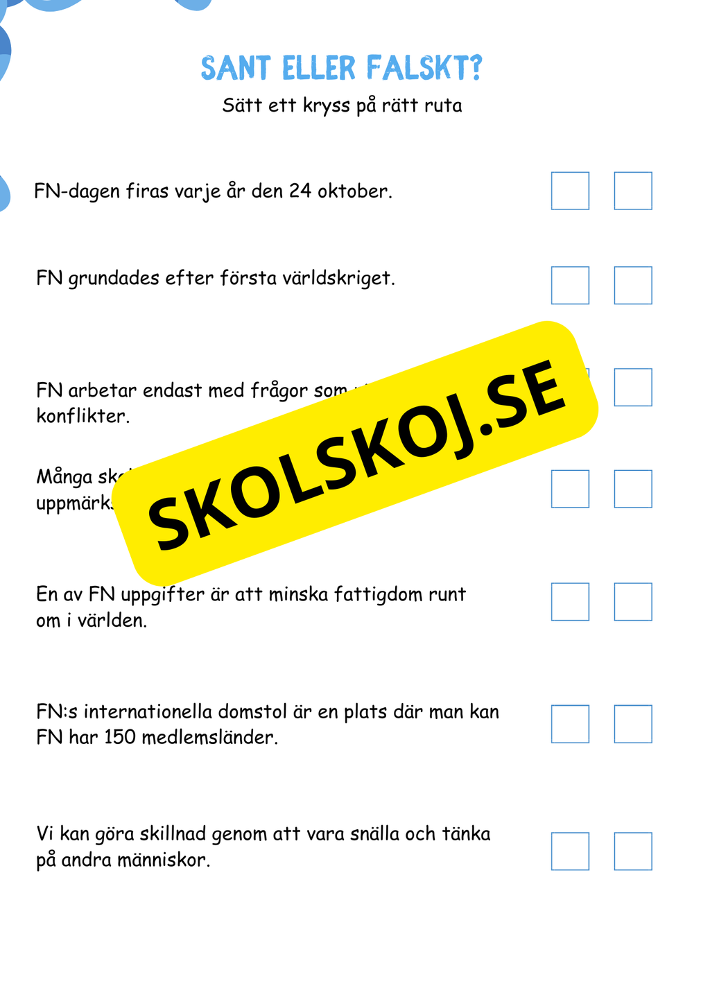 FN-dagen - Häfte och lite till