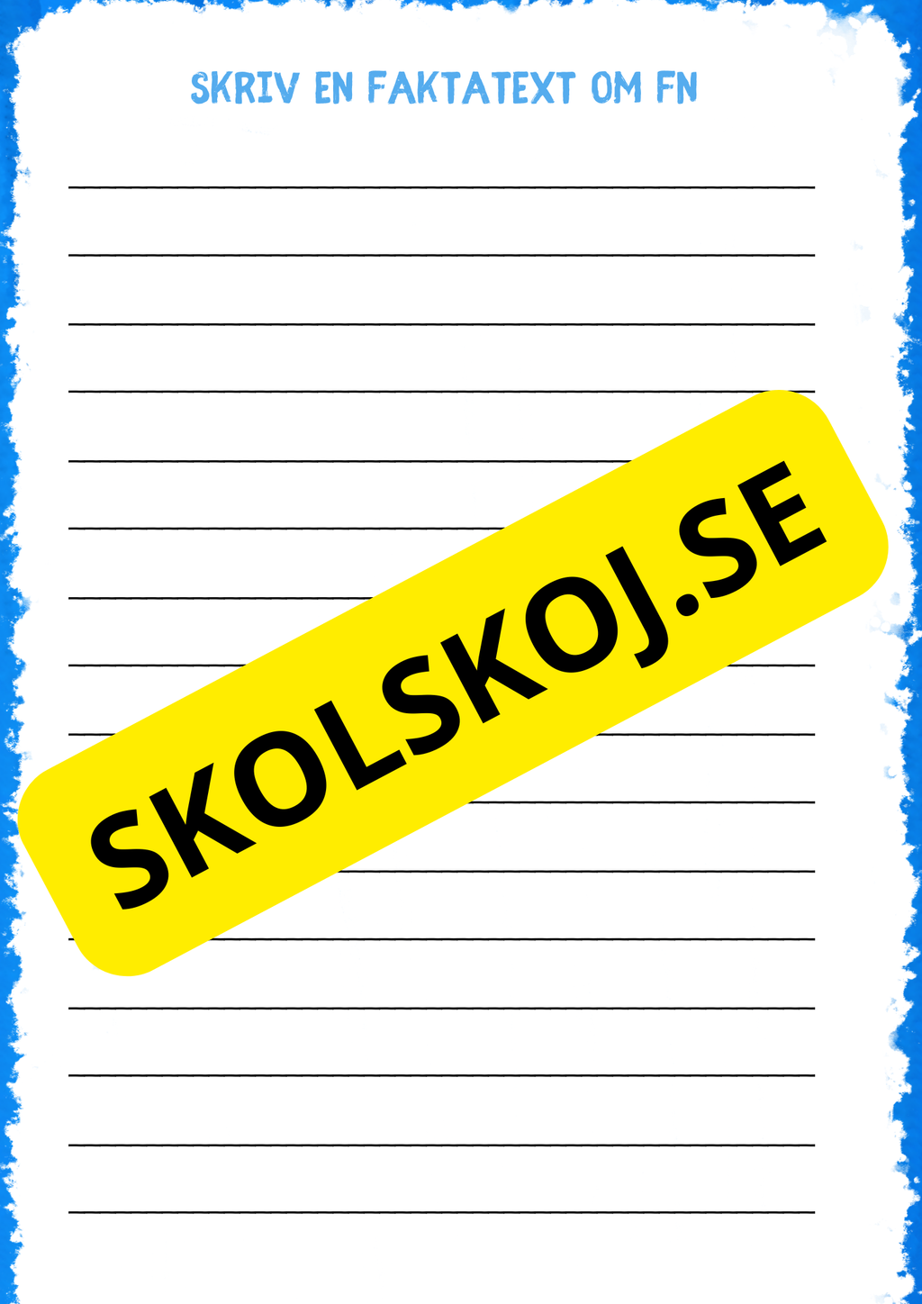 FN Häfte för årskurs 3 - 4