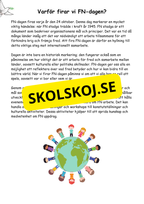FN dagen - Tillsammans för en bättre värld - Läsförståelse