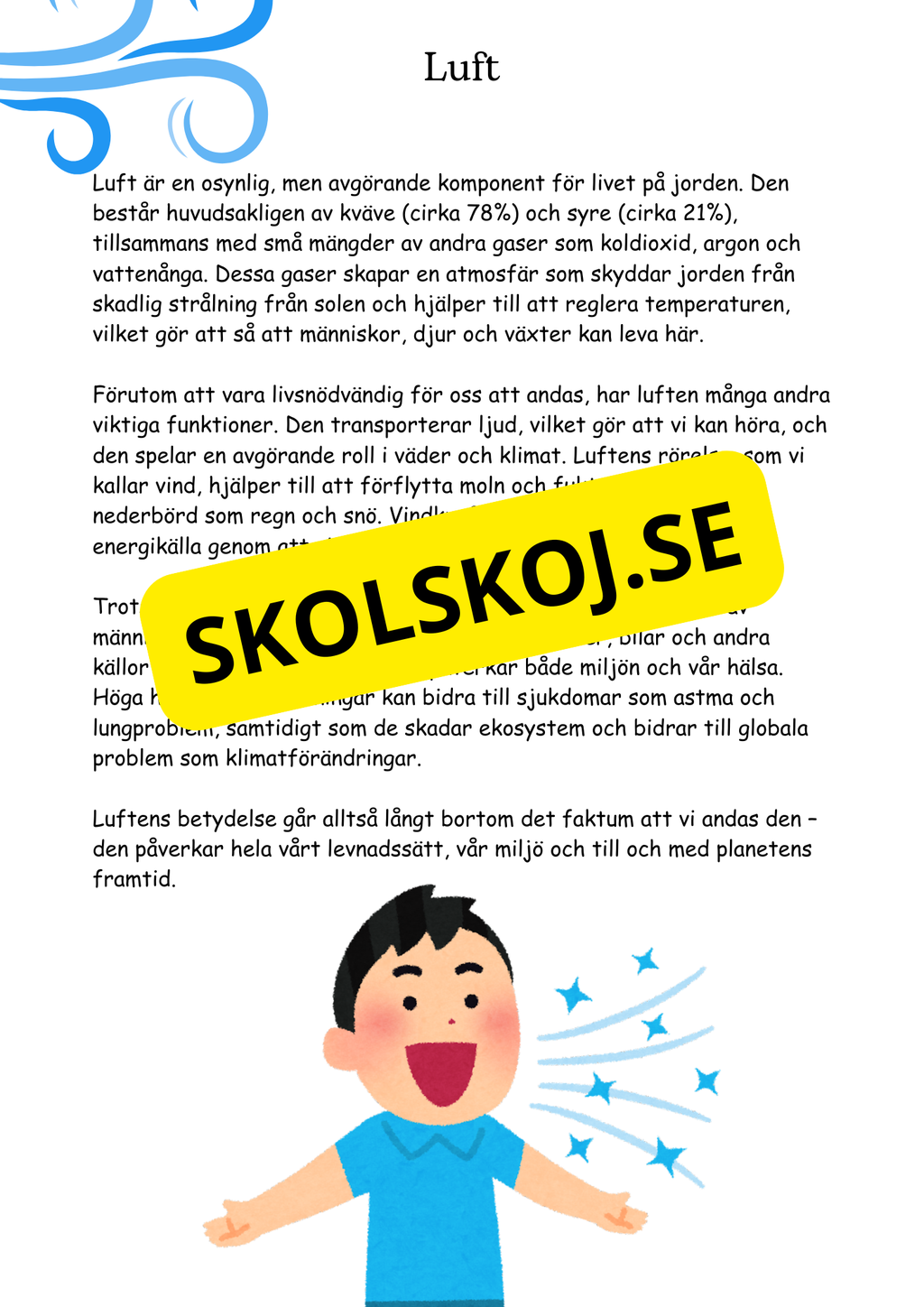 Fakta om luften