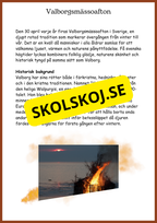 Fakta om valborgsmässoafton