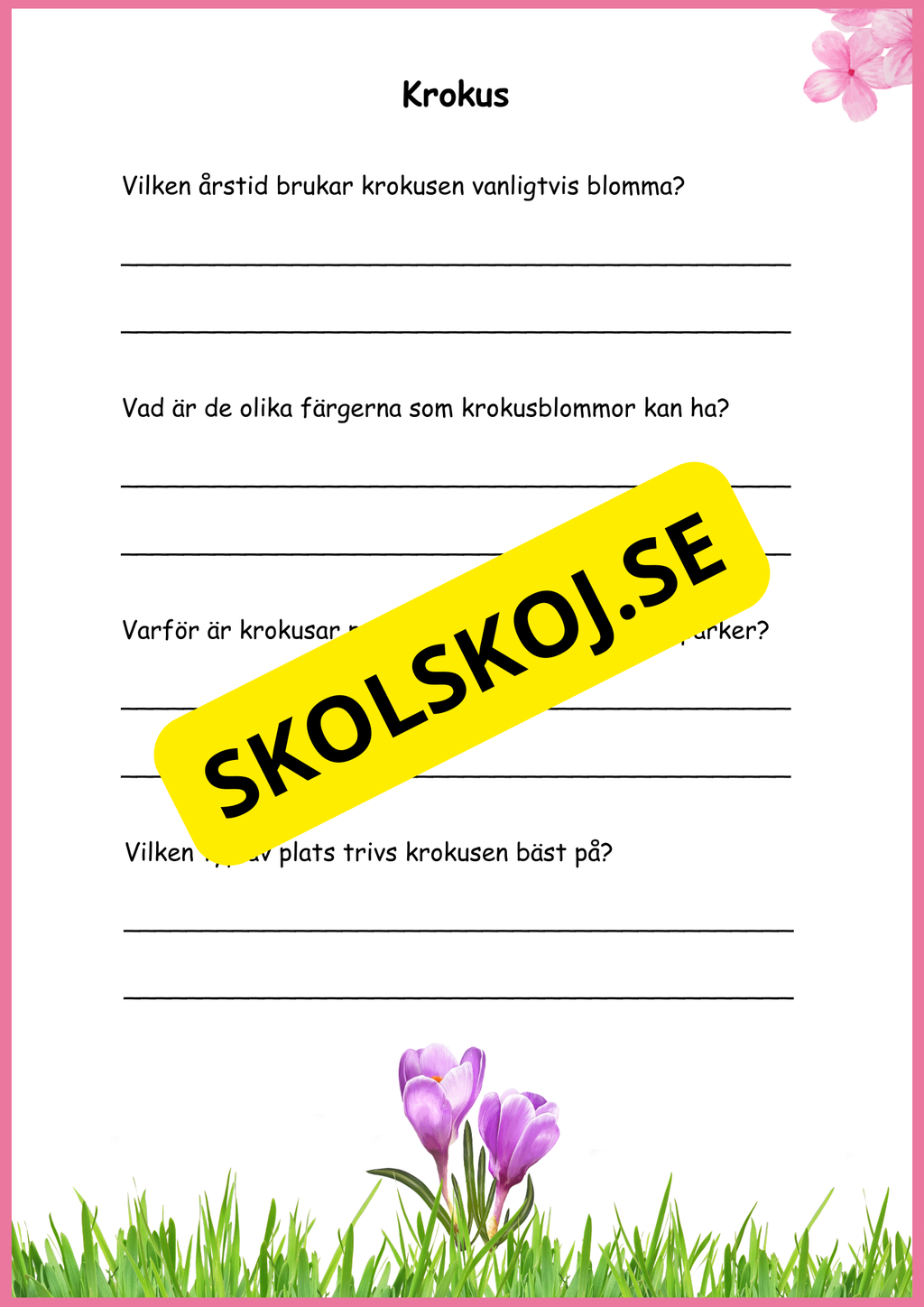 Fakta Vårblommor