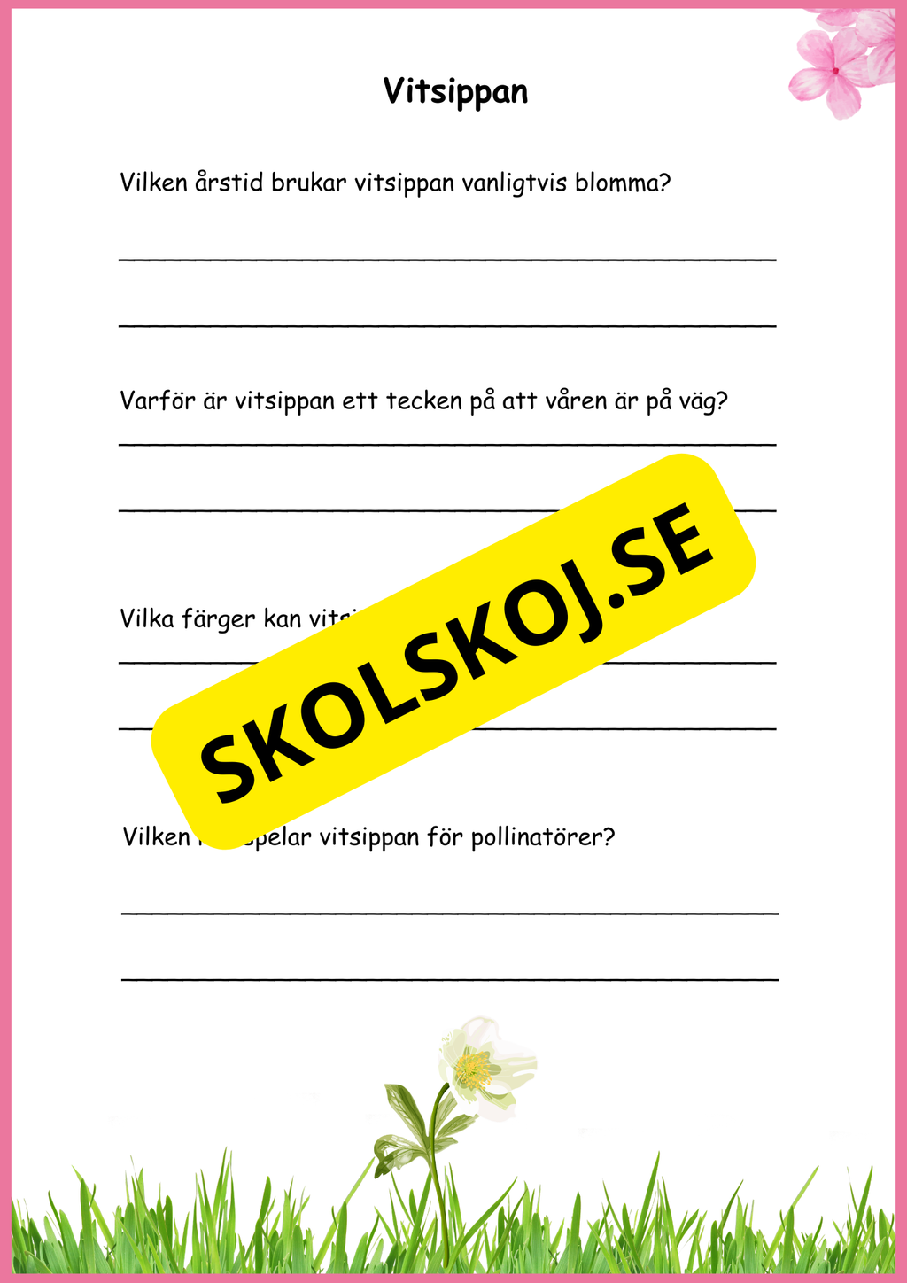 Fakta Vårblommor
