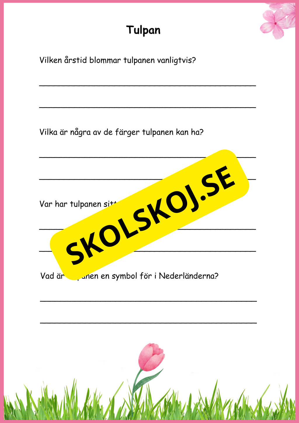 Fakta Vårblommor