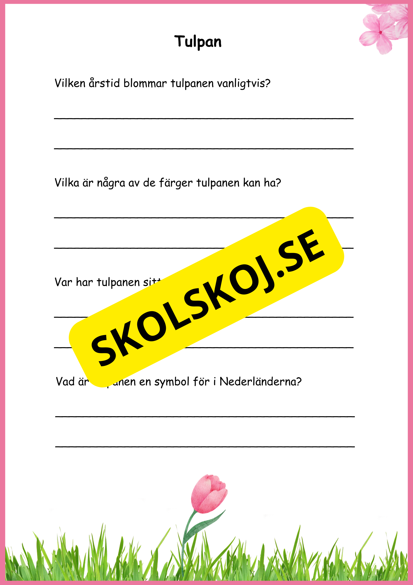 Fakta Vårblommor