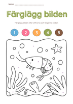 Färglägg bilderna (27 sidor)