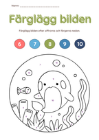 Färglägg bilderna (27 sidor)