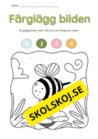 Färglägg bilderna (27 sidor)